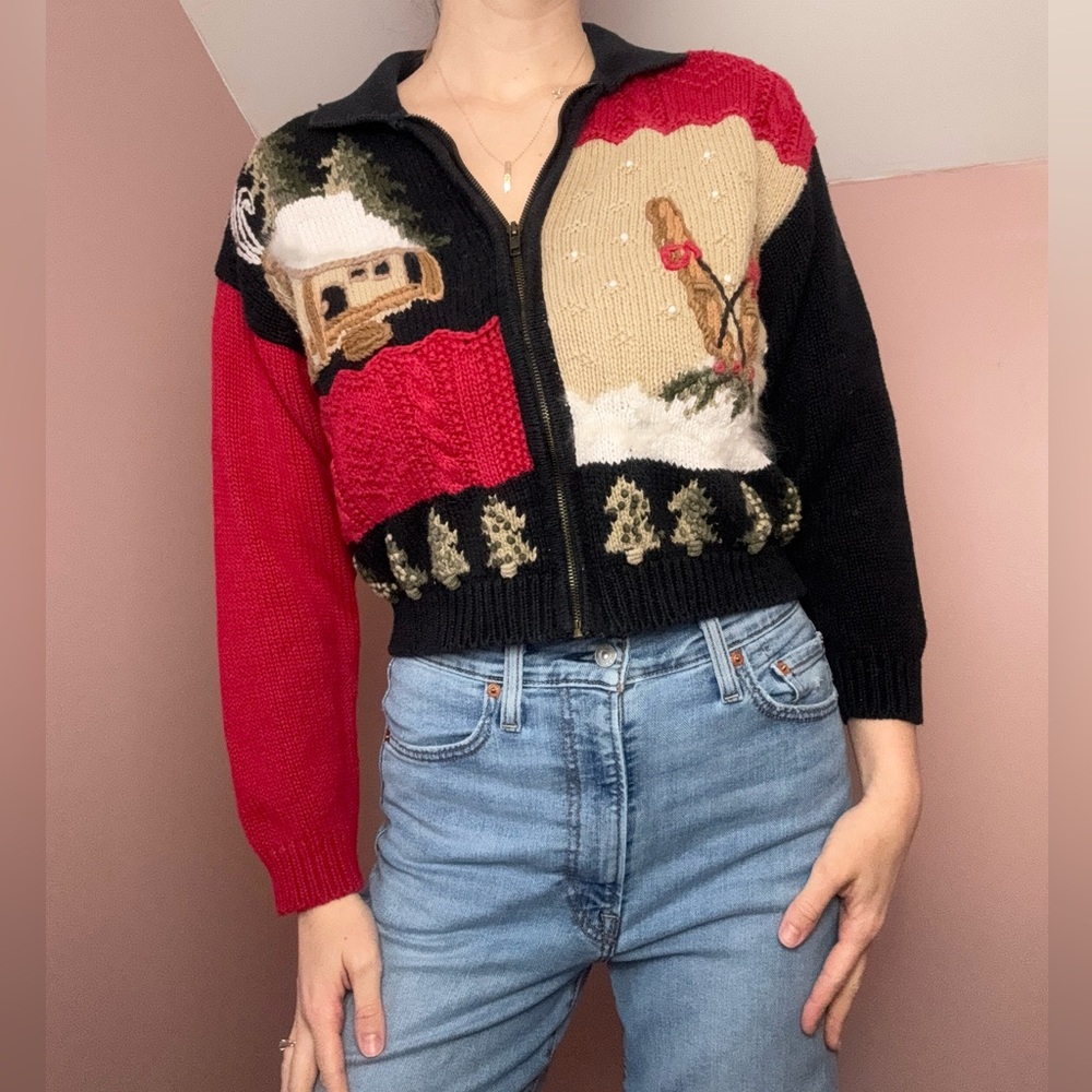 Vintage Winter Lodge Cardigan